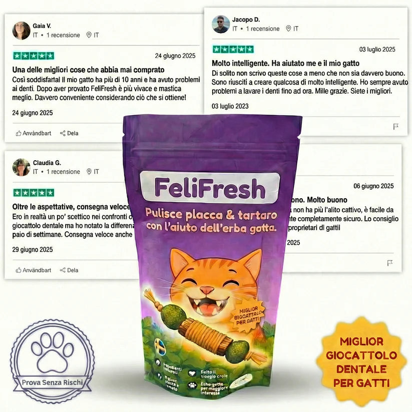 FeliFresh™ - Pulizia dentale facile e divertente