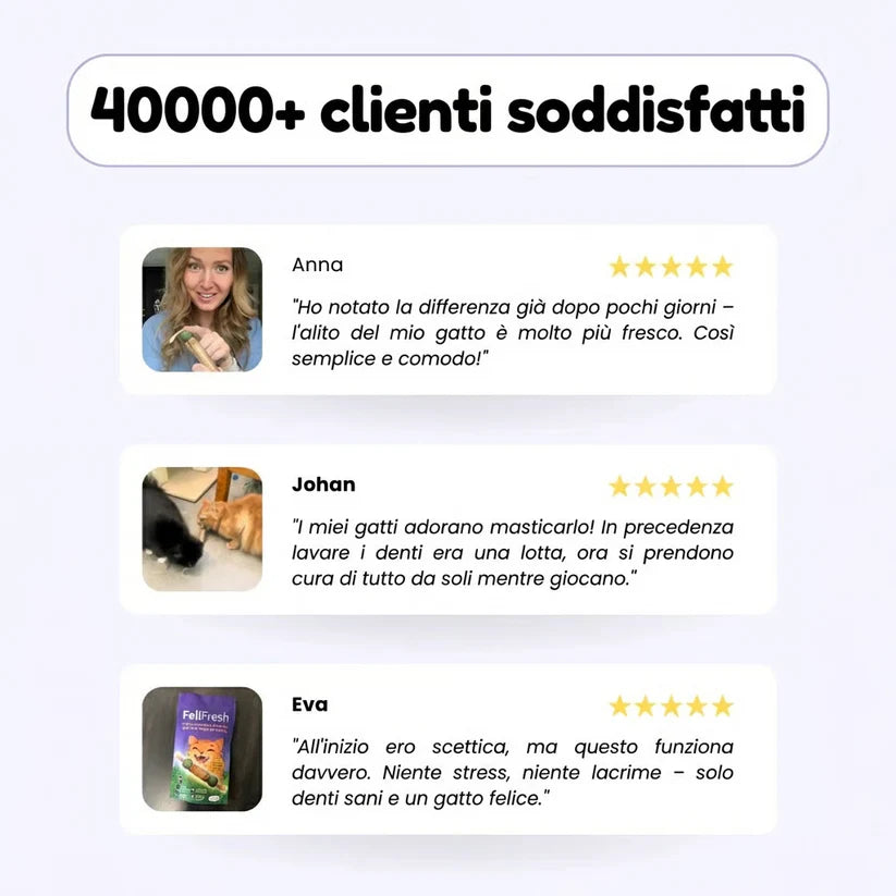 FeliFresh™ - Pulizia dentale facile e divertente